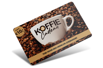 Koffiecadeaukaart t.w.v. €10 e-voucher